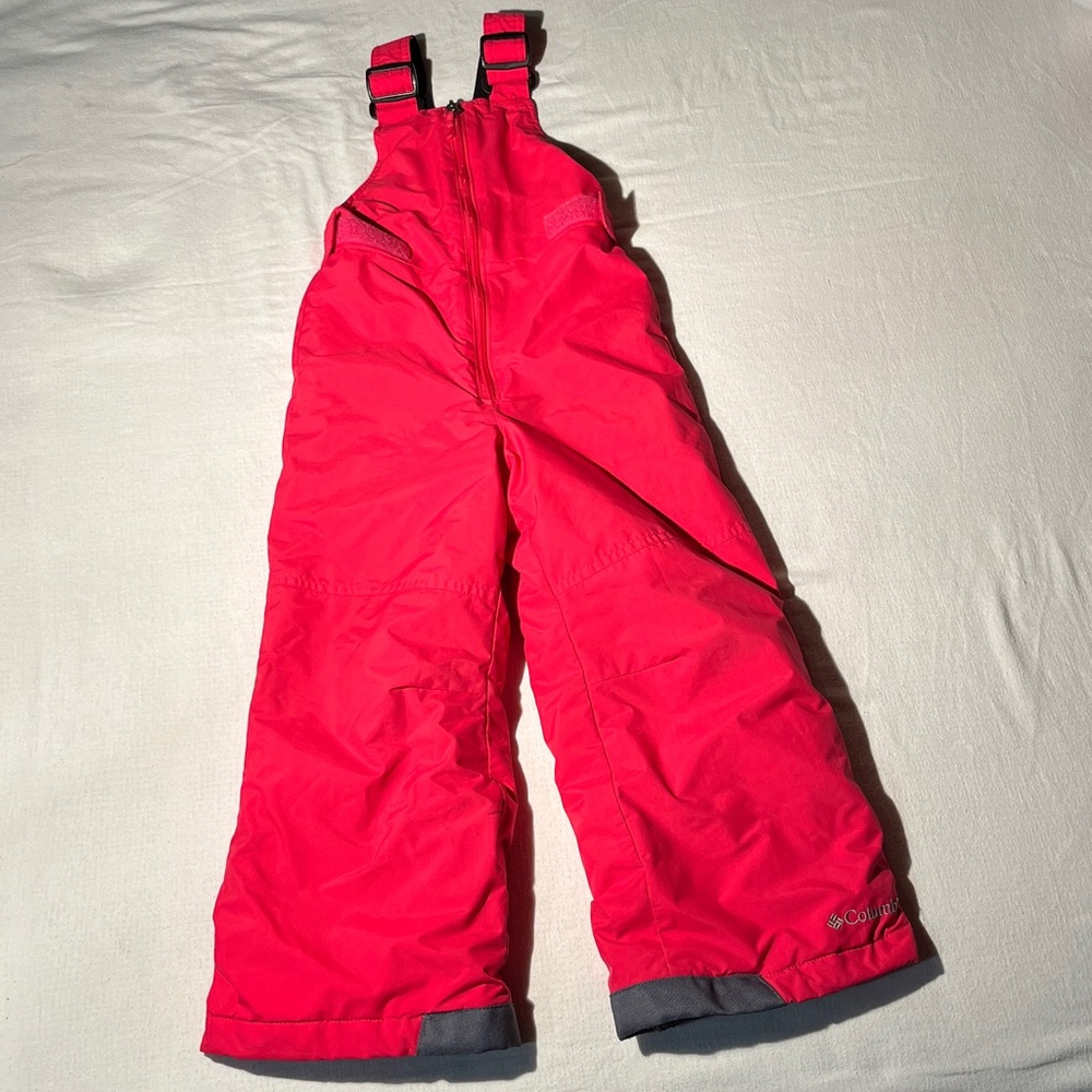 Columbia Pink Snowslope II Snow Bib - Size XXS (Girls 4/5)